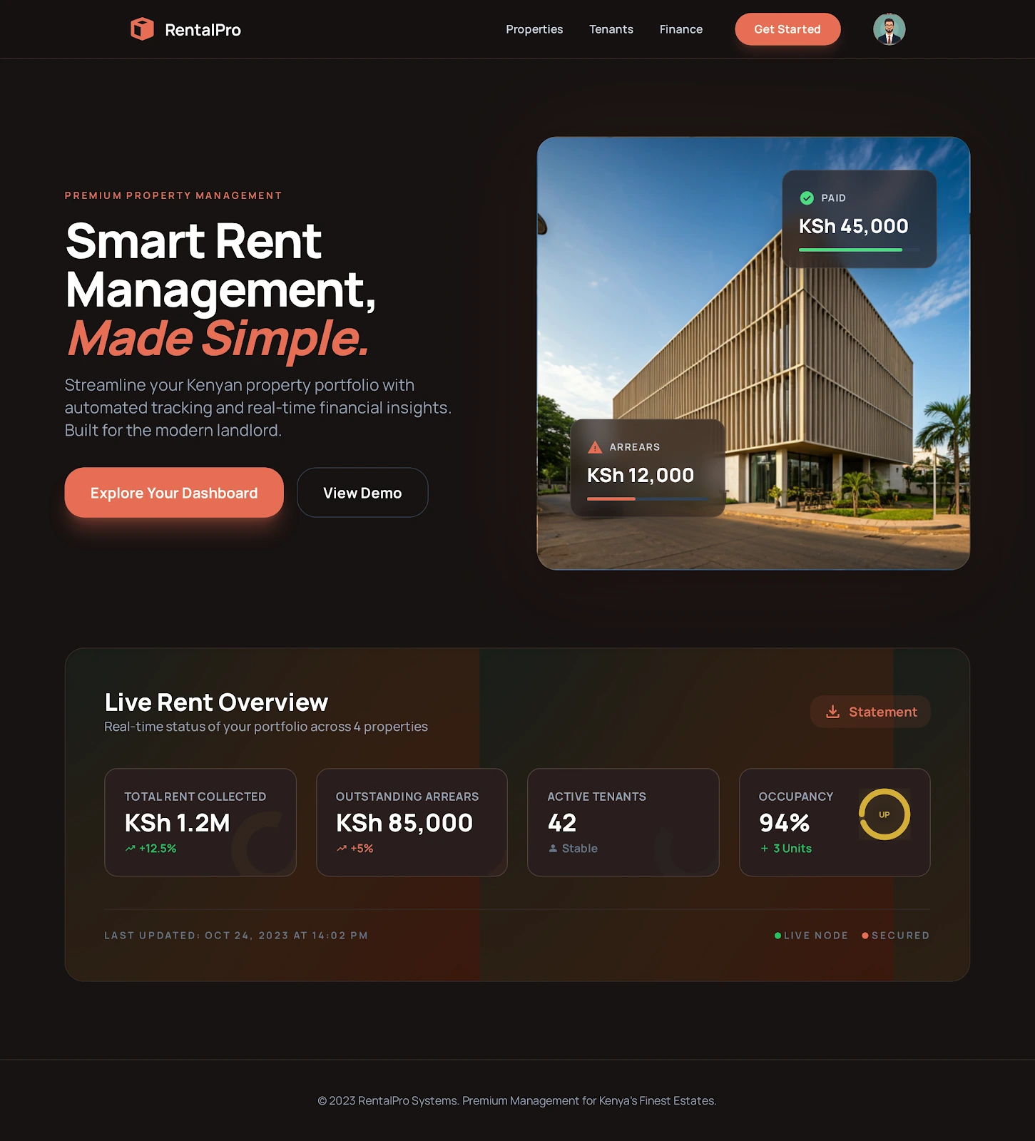 RentalPro screenshot placeholder